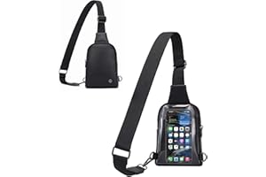 INICAT Small Crossbody Sling Bags for Women Vegan Leather Cell Phone Purse Fanny Packs for Women Men