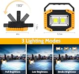 Edasion 30W Rechargeable LED Work Light 2000LM COB Floodlight Portable Outdoor view 2