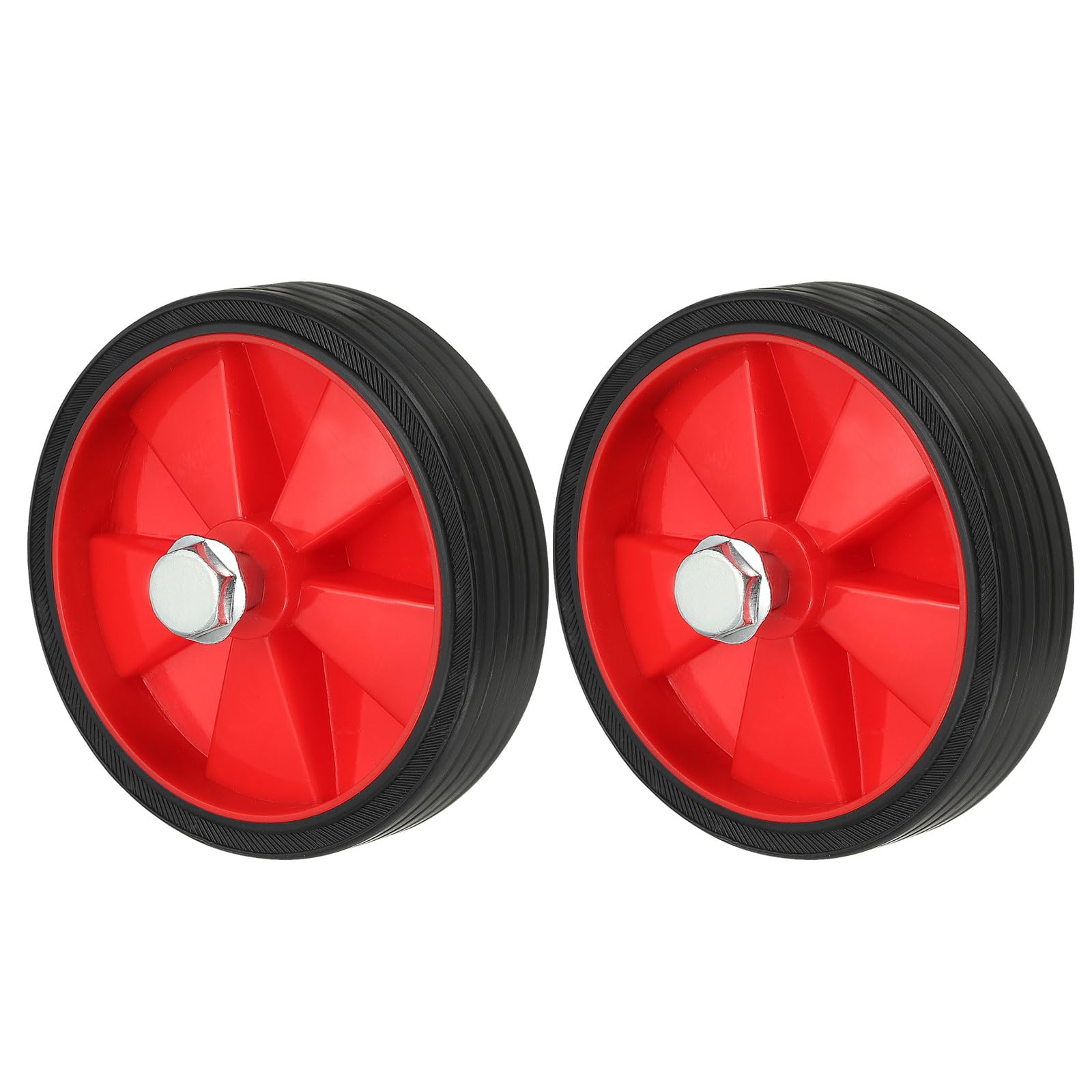 PATIKIL 5" Air Compressor Wheels, 2 Pack Universal, Red
