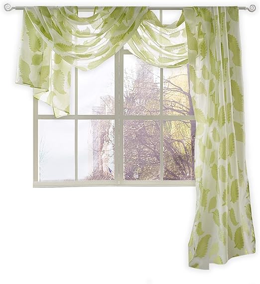 Amazon Com Keqiaosuocai Sheer Voile Window Scarf Valance Gorgeous