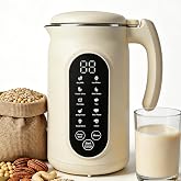 Cittiwo 10-in-1 Nut Milk Maker Machine, 42oz Automatic Soy Milk Maker Machine, Stainless Steel Milk Machine for Homemade Almond Oat Soybean Milk, Self-Cleaning, 18H Delay, 6H Keep Warm, Dairy Free