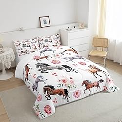 Erosebridal Horse Comforter Set King Size for Men