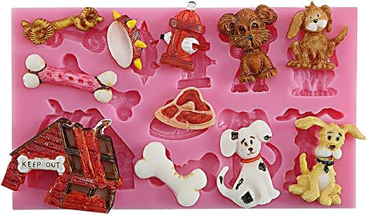 Amazon Com Funshowcase Cute Puppy Dog Theme Silicone Mold For
