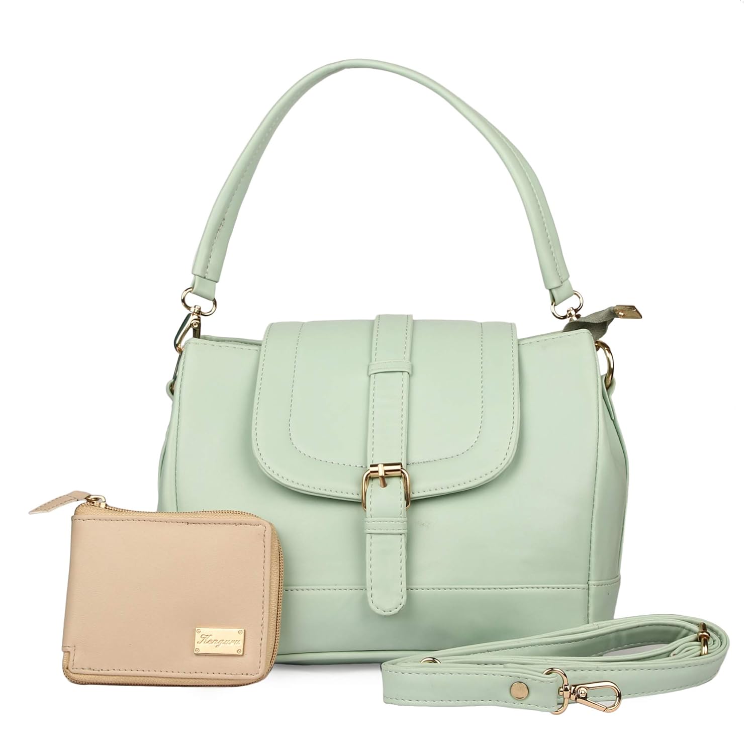 deniza green sling bag