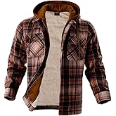 LeeHanTon Men's Heavyweight Full-Zip Fleece Lined Hoodie with Pockets Winter Coat Warm Casual Jacket