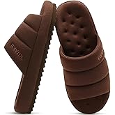 KuaiLu Men's Fashion Quilted Cotton-blend Fabric Sandal Slippers Cozy Memory Foam Indoor/Outdoor House Shoes with Lightweight Soft Cushion Footbed Hard Rubber Sole