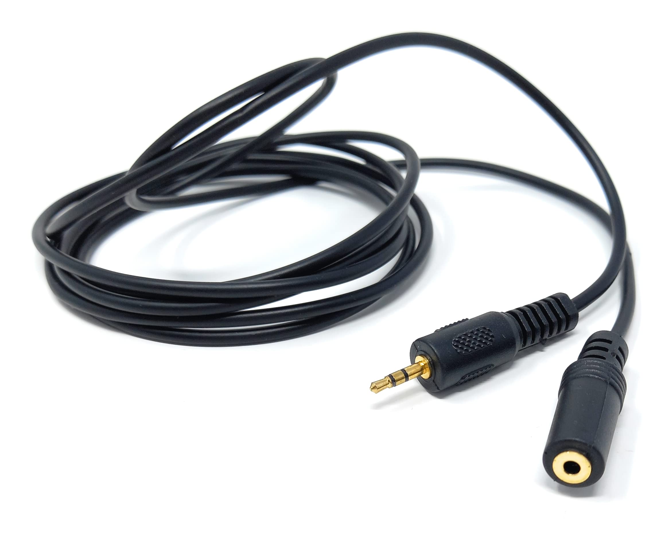 DRUT 2m Stereo 2.5mm Jack to 2.5mm Socket Extension Cable Male to Female Small PIN Gold Connectors (2m)
