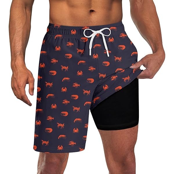 Short De Bain Homme FJAUOQ Motif Bigfoot - Séchage Rapide, Taille élastique - Pour Plage, Piscine, Surf - Taille M à 3XL