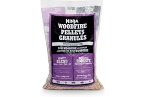 Ninja Woodfire® Pellets, Robust Blend 5-lb Bag, 100% Real Wood Pellets, Rich, Classic BBQ Smoked Flavors Compatible with All Ninja Woodfire™ Products, XSKOP5R