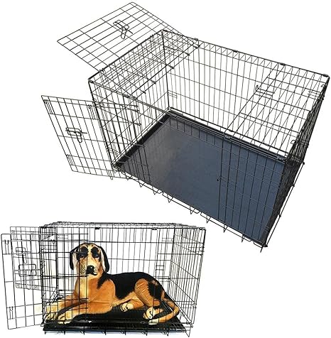 Amazon Co Jp Vanpower犬ケージcrates Puppy Small Medium Largeペットキャリアトレーニング折りたたみメタル ホーム キッチン