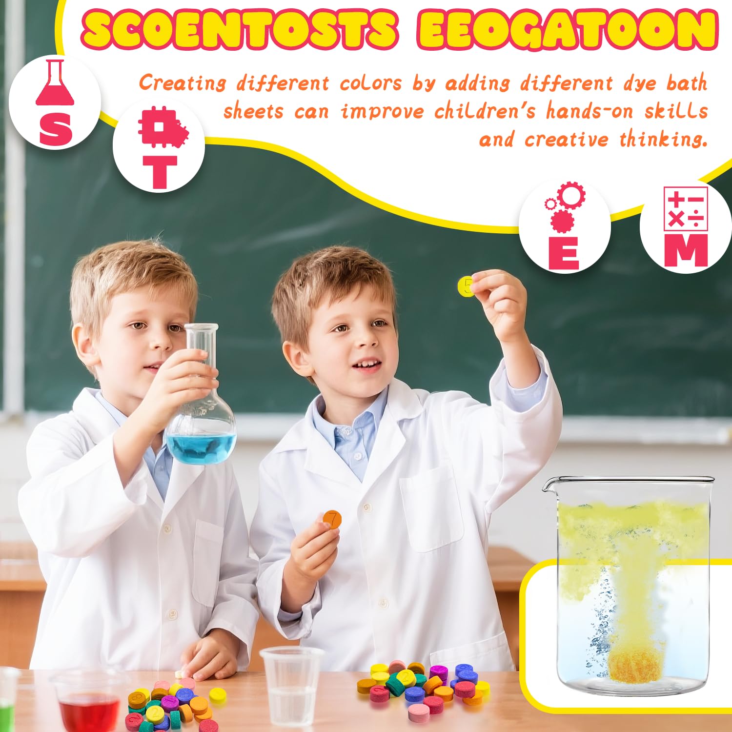 Bath Bombs for Kids Christmas Gifts for Teens 180 Mini Color Tablets in 9 Bright Colors for Creative Bathtub Art Bath Toys Fun Colorful Bath Scientific Experiment for Boys Girls Stocking Stuffers