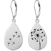 Yearace Animal Dangle Earrings Dandelion/Cat/Sea Otter/Opossum Drop Earrings 925 Sterling Silver Hypoallergenic Animal Jewelry Gifts for Women