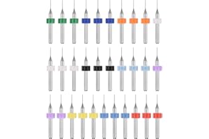 PATIKIL 30 Pack 0.4mm Micro Drill Bits 1/8" Shank Carbide Tungsten Steel 135° Mini Small Bits Print Circuit Board Drilling Tool for CNC Engraving Precision Machinery