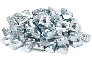 BLCCLOY 120pcs 20 Series M5 Aluminum Extrusion Profile M5 T Slide Nut Tee Sliding in Nut Hardware for 2020 2040 Extruded Aluminum Connector Bracket Accessories