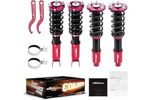 maXpeedingrods Coilovers for Honda Acoord 2008-2012, for Acura TSX 2009-2014, Height Adjustable Coilovers Suspension Kit, Preset Damping Shock Absorber Lowering Kit Red