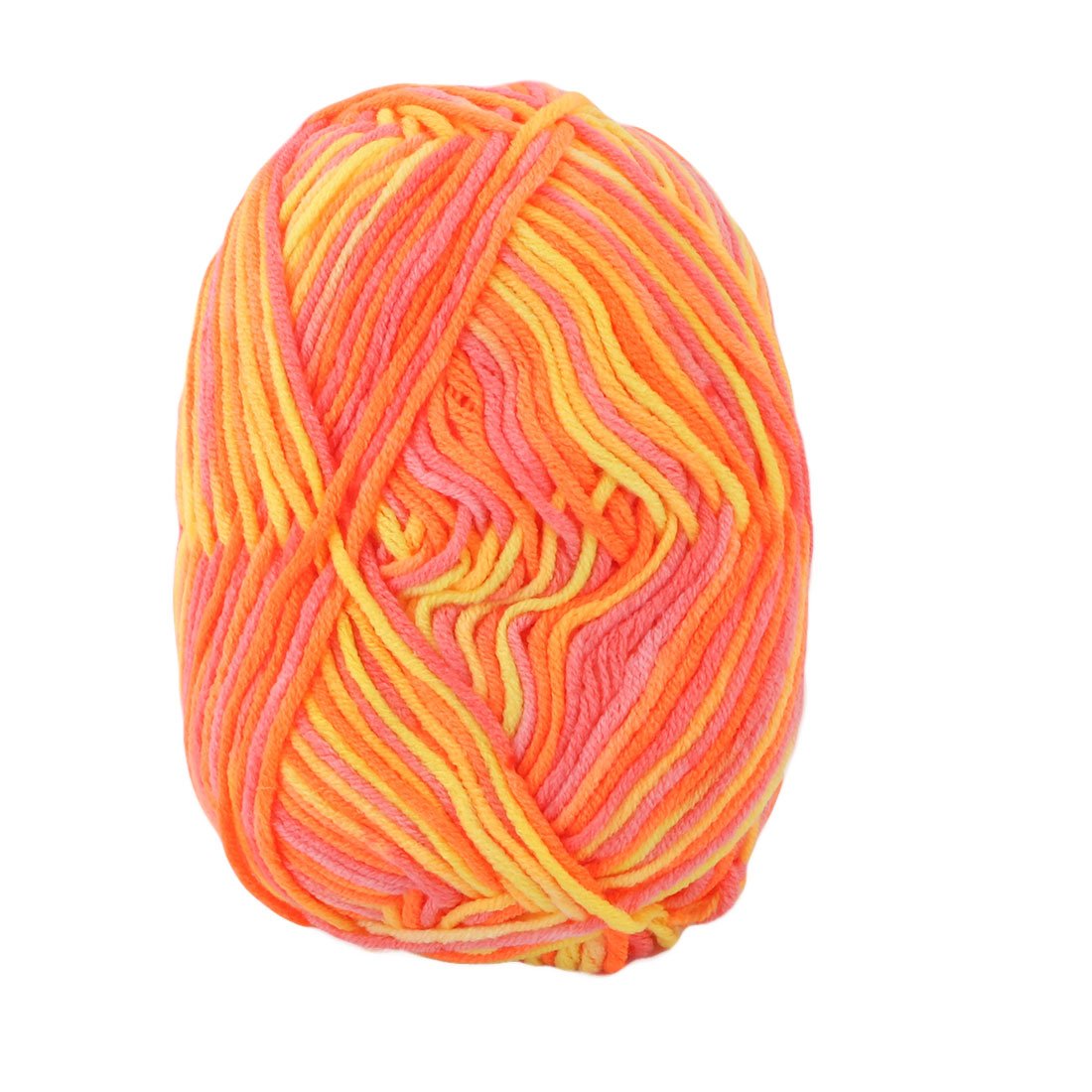 Sourcingmap Cotton Blends Home Handmade Crochet Scarf Gloves Sweater Knitting Yarn Cord 50g Orange Pink
