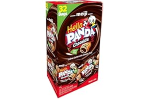 KD CHOCOLATES Meijis Hello Panda Cookies, Chocolate Crème Filled - 32 Count, 0.75oz Packages - Bite Sized Cookies with Fun Panda Sports