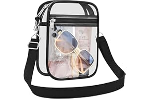 BUSIUW Clear Bag for Stadium Events Small Mini Clear Purse Bag for Stadium Concerts Sports Events Festivals