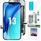 iPhone 13 Screen Replacement Kit 6.1" LCD Display 3D Touch Full HD Digitizer Full Assembly Repair Kits Screen Protector for A2633 A2482 A2631 A2634 A2635 (not for 13 mini,Pro,Promax)