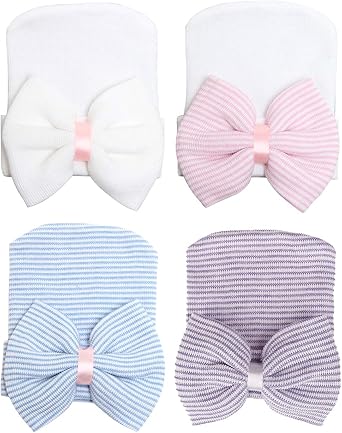 Cboo Bebe Turban Bonnets De Naissance Bandeau Cheveux Bebe Fille Coton Bonnet Bowknot Belle Chapeau Pour Bebe Filles Infant A Amazon Fr Vetements Et Accessoires
