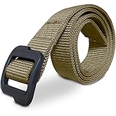 MISSION ELITE Tactical Belt, 1.5-inch Nylon Gun Belts for Men, 2-Ply EDC Belt with Adjustable Plastic Buckle
