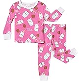 PATPAT Bamboo Viscose Pajama Sets for Toddler Boys & Girls Baby Kids, Ultra-soft Snug fit Pjs Sleepers for Birthday Holiday