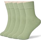 FGZ Women Thin Cotton Socks Soft Cozy Socks Cute Ankle Crew Socks 5 Pairs
