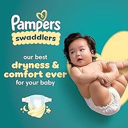 Pampers Baby Diapers - Swaddlers - Size 1, 164