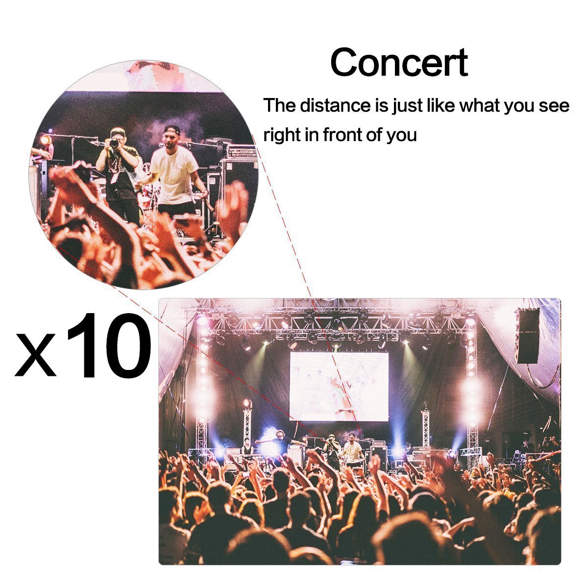 MetalBay Compact Binoculars with 10x25 High-Powered, Waterproof/Fogproof BAK7 Prism Lens Folding Telescope, Low Light Night Vision Clear Bird Watching for Kids & Men, Hiking Outdoor Sport and Concerts