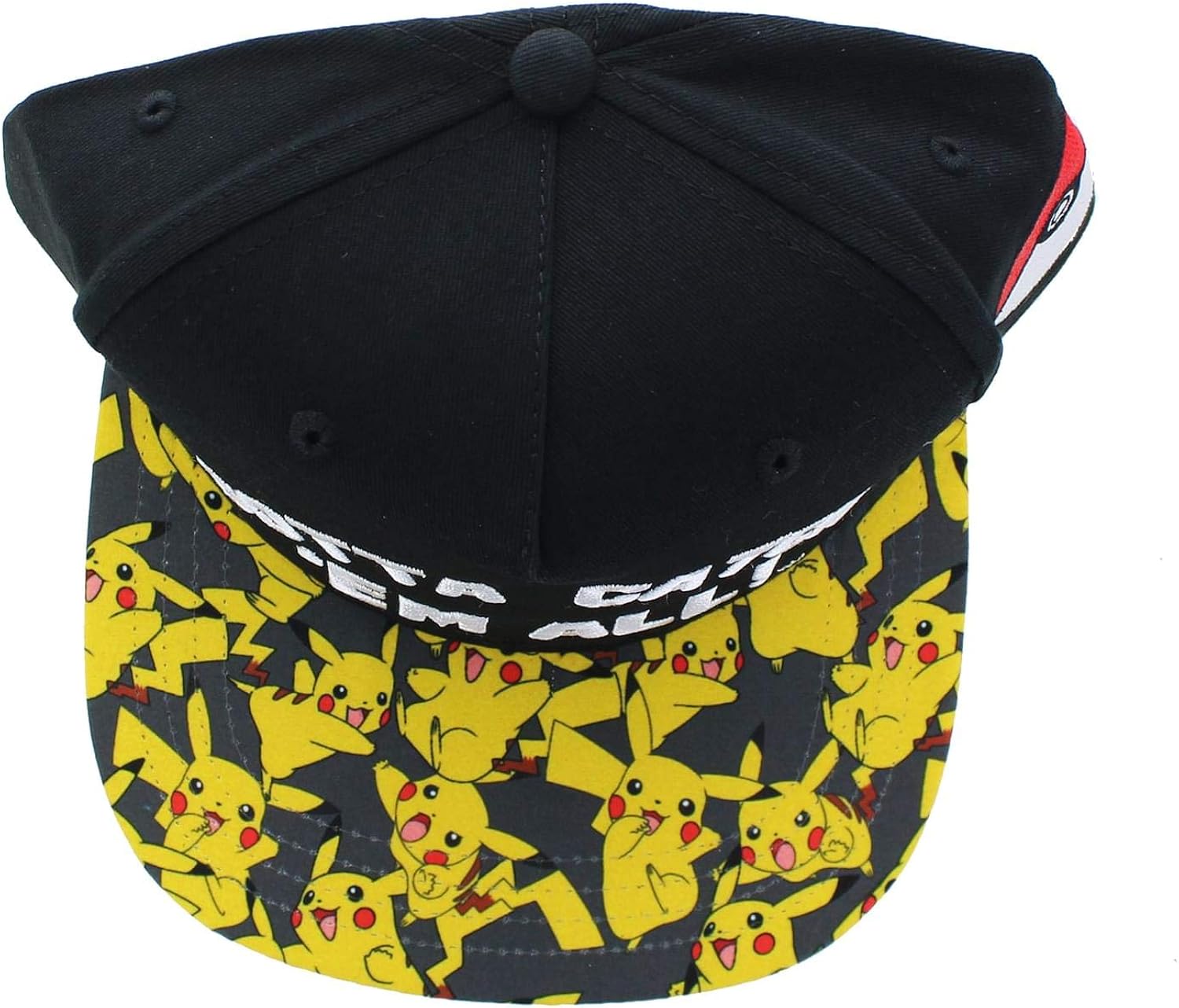 Bioworld Pokemon Gotta Catch 'Em All Snapback Hat Cap Youth Boys Size OSFM Black: Clothing