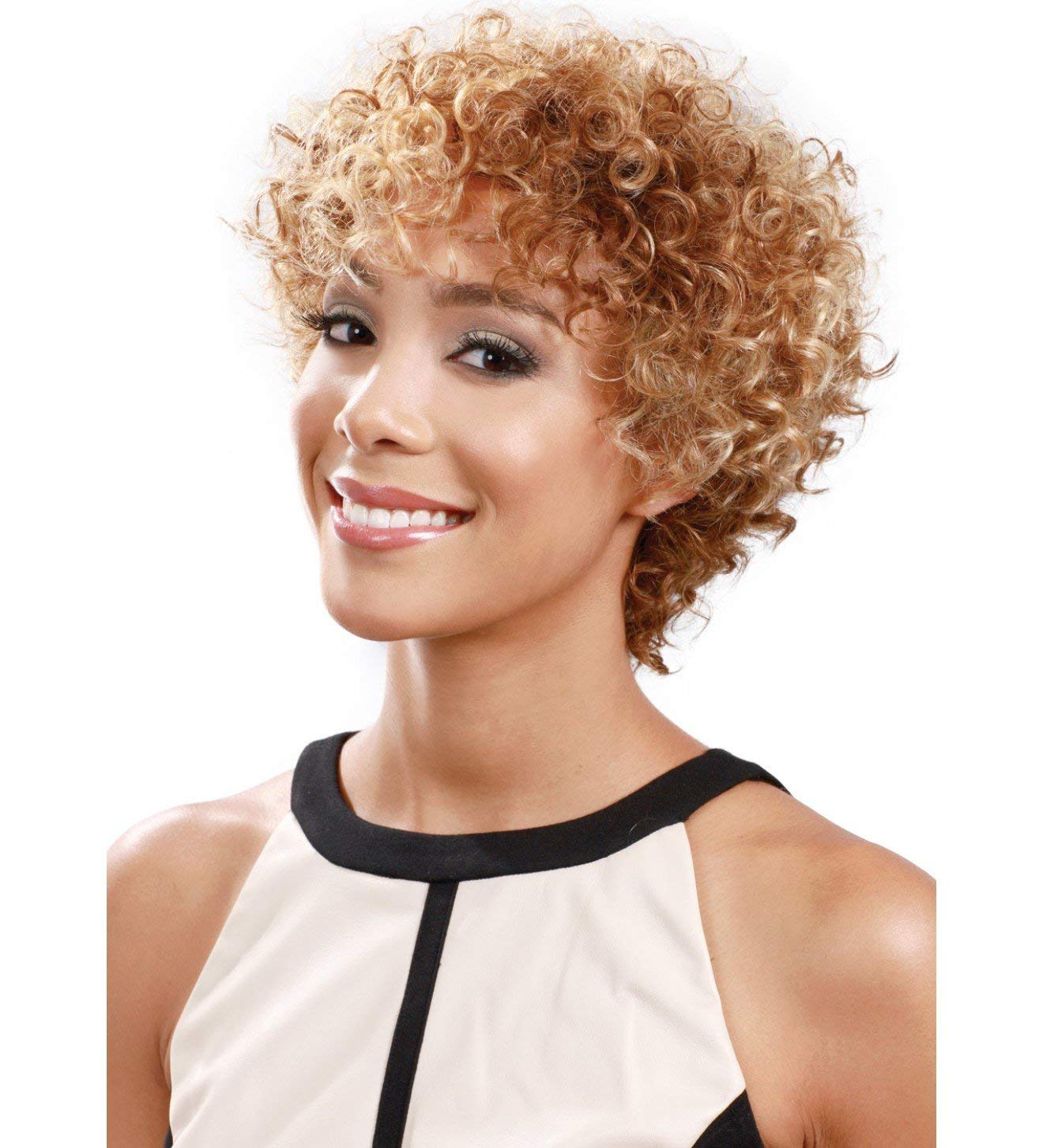 Bobbi Boss 100 Human Hair Wig MH1235 SPIRAL (1B) Beauty