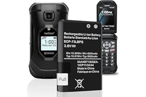 WAVYPO 【4000mAh】 Enhanced Version SCP-73LBPS Battery, Upgraded High Capacity Replacement Battery for Kyocera DuraXV Extreme E4810 Verizon Flip Phone SCP73LBPS
