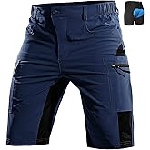 Cycorld Mountain-Bike-Shorts-Mens-Padded Biking Baggy Cycling Short Padding