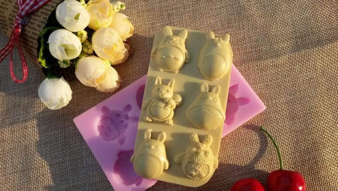 Baking Cake Fondant Tools Bear Moon Cute Polymer Clay Mould Chocolate Candy Soap Molds Bakeware Pudding Jelly Mould For Party