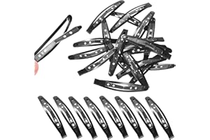 WIXGAOTK 20 Pcs Nonslip Silicone Hair Snap Clips Set Medium Large Hair Barrettes for Women Girls Bobby Pins Styling Accessori