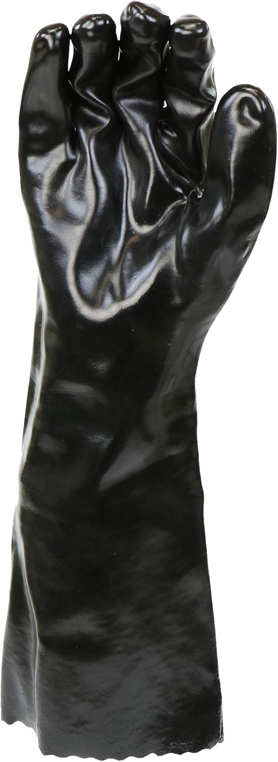 West Chester 12018-L 12018 Chemical Resistant PVC Coated Work Gloves: 18" Length, One Size Fits Most, 1 Pair, Black: Lab Gloves: Industrial & Scientific