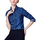 womens denim shirt no pockets