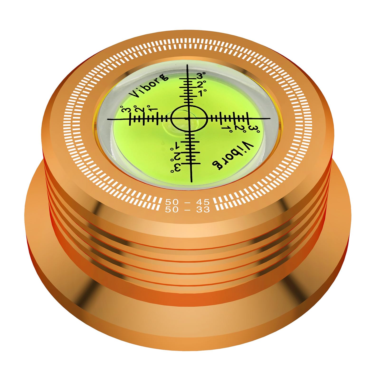 Viborg 50Hz Record Stabilizer Weight Clamp Player Turntable Disc Stabilizer For Vinyl Records (50HZ LP528G Gold)