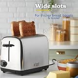 Russell Hobbs 2 Slice Toaster Perfect Toast Technology Brushed Stainless 850W view 3
