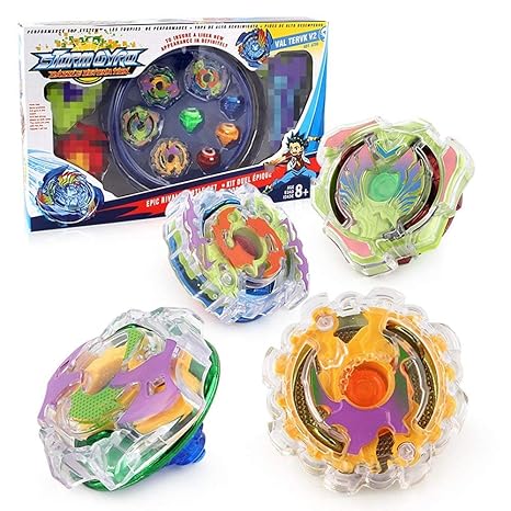 Kreisel Kampfkreisel 4d Beyblade System Spielzeug Satz mit Beyblade Burst Launcher Griff Grip Kindertag, Ostern, Weihnachten,