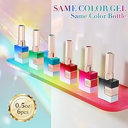 Double Rhythm Cat Eye Gel Nail Polish Set of 6 Same