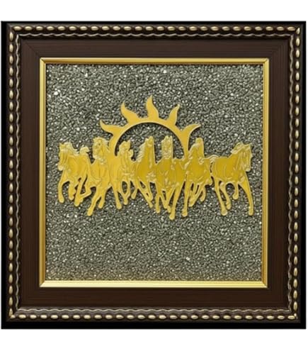 Amazon.com - Amazing Gemstone Pyrite Stone Frame With 7 Running