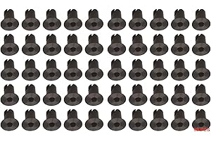 UTVDISTRIBUTION 7/16" Black Aluminum Dzus Button Flush Allen Head Quarter Turn Fasteners .500 (50)