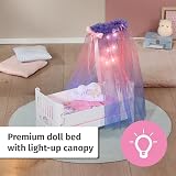 Baby Annabell Sweet Dreams Bed Doll Bed with Light Up Canopy 43cm view 2