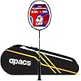 Apacs Z-Ziggler Reborn (Unstrung, 42 LBS High Tension) Max Energy & Power | Slim Shaft | Made in Vietnam | 100% Japanese Graphite Badminton Racket with Free Full Cover