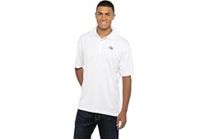 Vantage Apparel Men's White Collegiate Premium Moisture Wicking Icon Polo