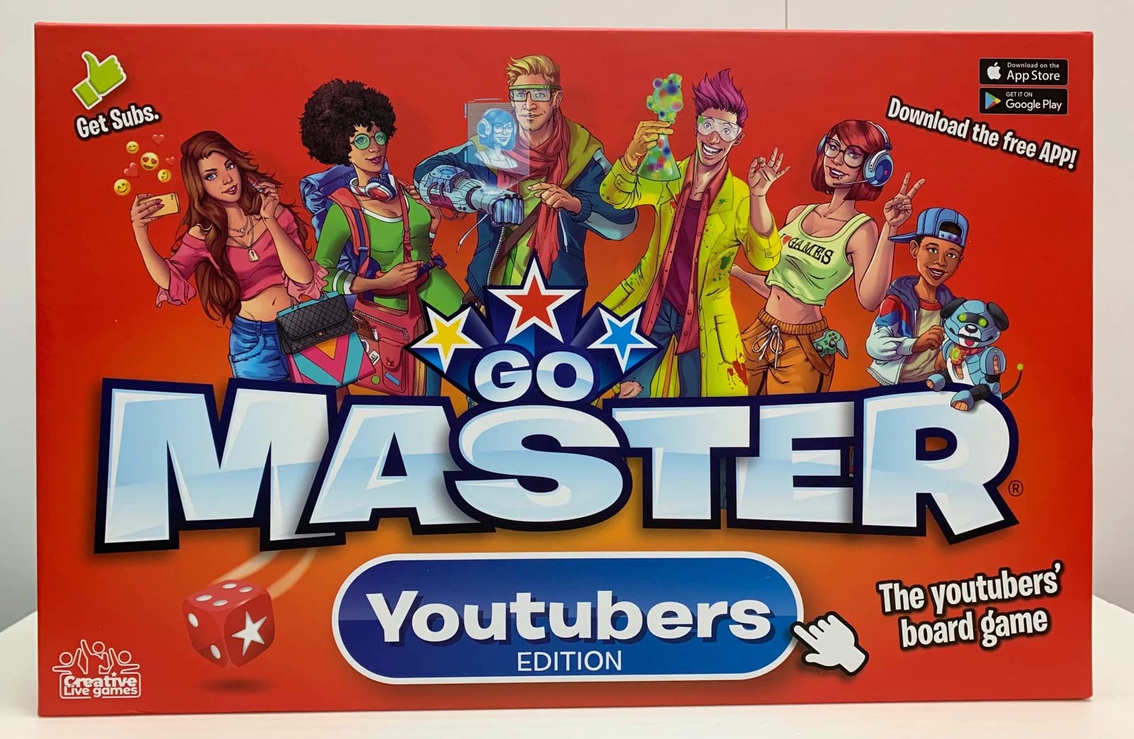 IDEAL | Go Master YouTubers Edition: The YouTubers Board Game!| Classic Games | For 2-6 Players | Ages 8+