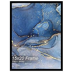 Fxojyvo 15x20 Picture Frame, Black Frame for 15 x