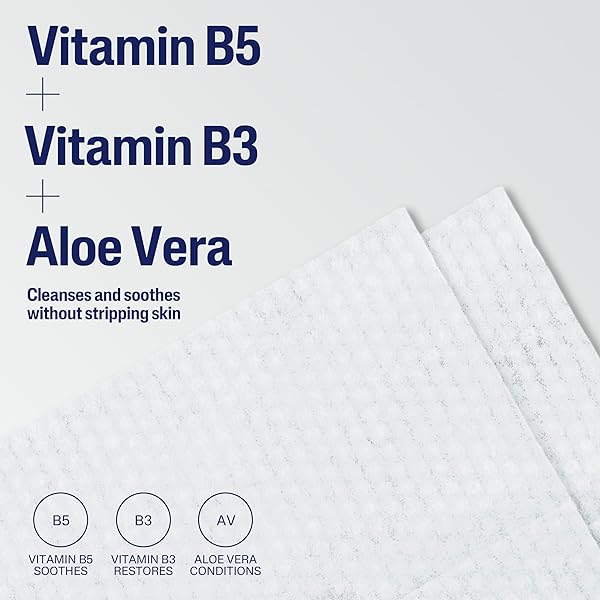 CETAPHIL FACE AND BODY WIPES, GENTLE SKIN CLEANSING CLOTHS, 50 COUNT, TWIN PACK, FOR DRY, SENSITIVE SKIN, FLIP TOP CLOSURE, GREAT FOR THE GYM, TRAVEL, IN THE CAR, HYPOALLERGENIC, FRAGRANCE FREE