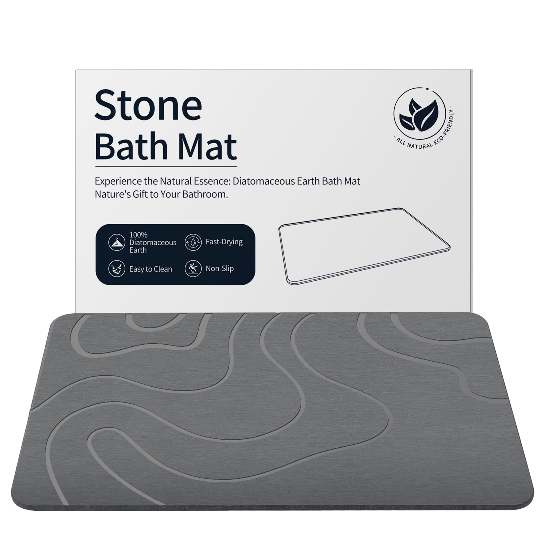 Modern minimalist grey stone